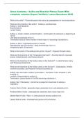 Gross Anatomy - Axilla and Brachial Plexus Exam With  complete solution&ndash;Expert Verified &vert; Latest Questions 2025 