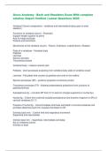 Gross Anatomy - Back and Shoulders Exam With complete  solution&ndash;Expert Verified &vert; Latest Questions 2025 