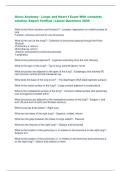 Gross Anatomy - Lungs and Heart I Exam With complete  solution&ndash;Expert Verified &vert; Latest Questions 2025  
