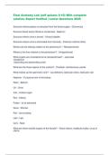 Final Anatomy Lab &lpar;self quizzes 8-10&rpar; With complete  solution&ndash;Expert Verified &vert; Latest Questions 2025 