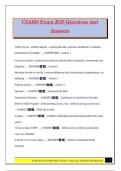 CSAMS Exam 2025 Questions and Answers