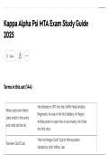 Kappa Alpha Psi MTA Exam Study Guide 2025
