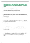HCR240 Lesson 5 Quiz Questions and Answers With  complete solution&ndash;Expert Verified &vert; Latest Questions  2025 