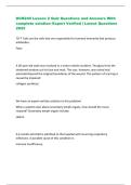 HCR240 Lesson 2 Quiz Questions and Answers With  complete solution&ndash;Expert Verified &vert; Latest Questions  2025  