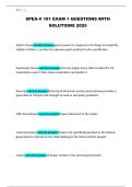 SPEA-V 181 EXAM 1 QUESTIONS WITH SOLUTIONS 2025