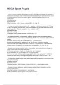 NSCA Sport Psych 2026&sol;2027  Questions and Verified Solutions  