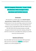 CS6250 Computer Networks &ndash; Exam 1 Study Set &lpar;Summer 2025&comma; Georgia Tech&rpar; &ndash; Questions and Verified Answers