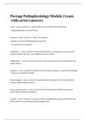 Portage Pathophysiology Module 2 exam with correct answers&period;