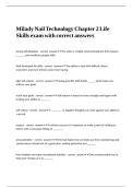 Milady Nail Technology Chapter 2 Life Skills exam with correct answers
