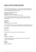 NSCA CSCS EXAM REVIEW Latest Edition &lpar;2026&sol;2027&rpar; with Verified Answers