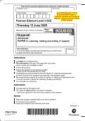 June 2025 Edexcel A Level Gujarati &lpar;9GU0&rpar; &vert; Combined Question Papers & Mark Schemes&period;