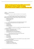 Timby's Fundamental Nursing Skills and Concepts  12th Edition by Moreno Timby Test Bank   &vert; QUESTIONS WITH CORRECT ANSWERS 2025&sol;2026