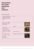 Humanities Art exam questions and answers  Terms in this set &lpar;330&rpar; Which artist aimed capture the emptiness and loneliness of average Americans in familiar settings&quest;&Tab;Hanson Who was the primary audience for the back of Duccio's Maesta&quest;&Tab;&Tab;The clergy&Tab; 