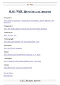 SLO1 WGU Questions and Answers
