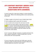 ATI CONTENT MASTERY SERIES 2025&sol;  2026 BRAND NEW OFFICIAL  QUESTIONS WITH ANSWERS&period; 