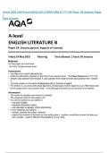 Actual 2025 AQA A-level ENGLISH LITERATURE B 7717&sol;1B Paper 1B Question Paper &plus; A-level ENGLISH LITERATURE B Paper 1B Literary genres&colon; Aspects of comedy Friday 24 May 2025 Morning Time allowed&colon; 2 hours 30 minutes Materials For this paper you must have&colon; &bull; a