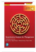 Quantitative Analysis for Management &ndash; 14th Edition &vert; Barry Render&comma; Ralph M&period; Stair Jr&period;&comma; Michael E&period; Hanna&comma; Trevor S&period; Hale &vert; Chapter 1-15 &vert; All Chaptrers&comma; Complete Test Bank