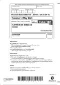 2025 Pearson Edexcel Level 1&sol;Level 2 GCSE&period; 1SC0&sol;1BF Combined Science 2025 Pearson Edexcel Level 1&sol;Level 2 GCSE&period; 1SC0&sol;1BF Combined Science Foundation Tier