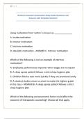 National Counselor Examination Study Guide Questions and Answers with Complete Solutions&period;