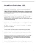 Hosa Biomedical Debate 2020 Updated Exam Multiple Choices And Questions Fully Solved