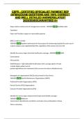 CSPR - CERTIFIED SPECIALIST PAYMENT REP &lpar;HFMA&rpar;&vert;EXAM QUESTIONS AND 100&percnt; CORRECT AND WELL DETAILED ANSWERS&vert;LATEST 2025&sol;2026&vert;GUARANTEED A&plus;