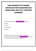 LMR GEORGETTE&rsquo;S PMHNP Certification Exam Latest 2025 &vert; Questions and Verified Answers &vert; 100&percnt; Pass Rate