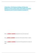 Chemistry 130 Arizona College Of Nursing  Midterm Exam Latest 2025-2026 With Complete  Questions and Correct Answers Graded A&plus;