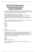 AAPC CPB Practice Exam  Questions And Correct  Answers 2025&sol;2026 