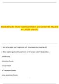 Random SCRN Study Exam &ndash; Latest Update &ndash; Questions and Answers with A&plus; Graded Solutions