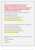 NURS 3366 PATHOPHYSIOLOGY EXAM 3  REVIEW WITH QUESTIONS AND 100&percnt;  CORRECT ANSWERS&vert;&vert; LATEST AND COMPLETE  VERSION 2025 2026 WITH EXPERT VERIFIED  SOLUTIONS&vert;&vert; ASSURED PASS