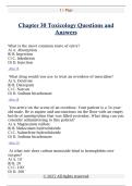 Toxicology Exam Collection &ndash; Complete Questions and Verified Answers &lpar;Practice&comma; Chapters & Reviews&rpar;