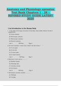 Anatomy and Physiology &ndash; OpenStax Test Bank Chapters 1-28 &ndash; Revised Study Guide &lpar;Latest 2025&rpar;