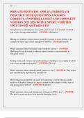 PRIVATE PESTICIDE APPLICATORS EXAM  PRACTICE WITH QUESTIONS AND 100&percnt;  CORRECT ANSWERS&vert;&vert; LATEST AND COMPLETE  VERSION 2025 2026 WITH EXPERT VERIFIED  SOLUTIONS&vert;&vert; ASSURED PASS