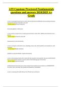 ATI Capstone Proctored Fundamentals Exam 2024&sol;2025 &ndash; Complete Verified Questions with Detailed 100&percnt; Correct Answers for A&plus; Grade