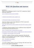 WGU 101 Questions and Answers 