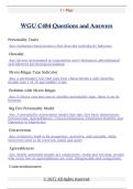 WGU C484 Questions and Answers 