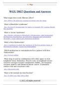 WGU D027 Questions and Answers WGU D027 Questions and Answers