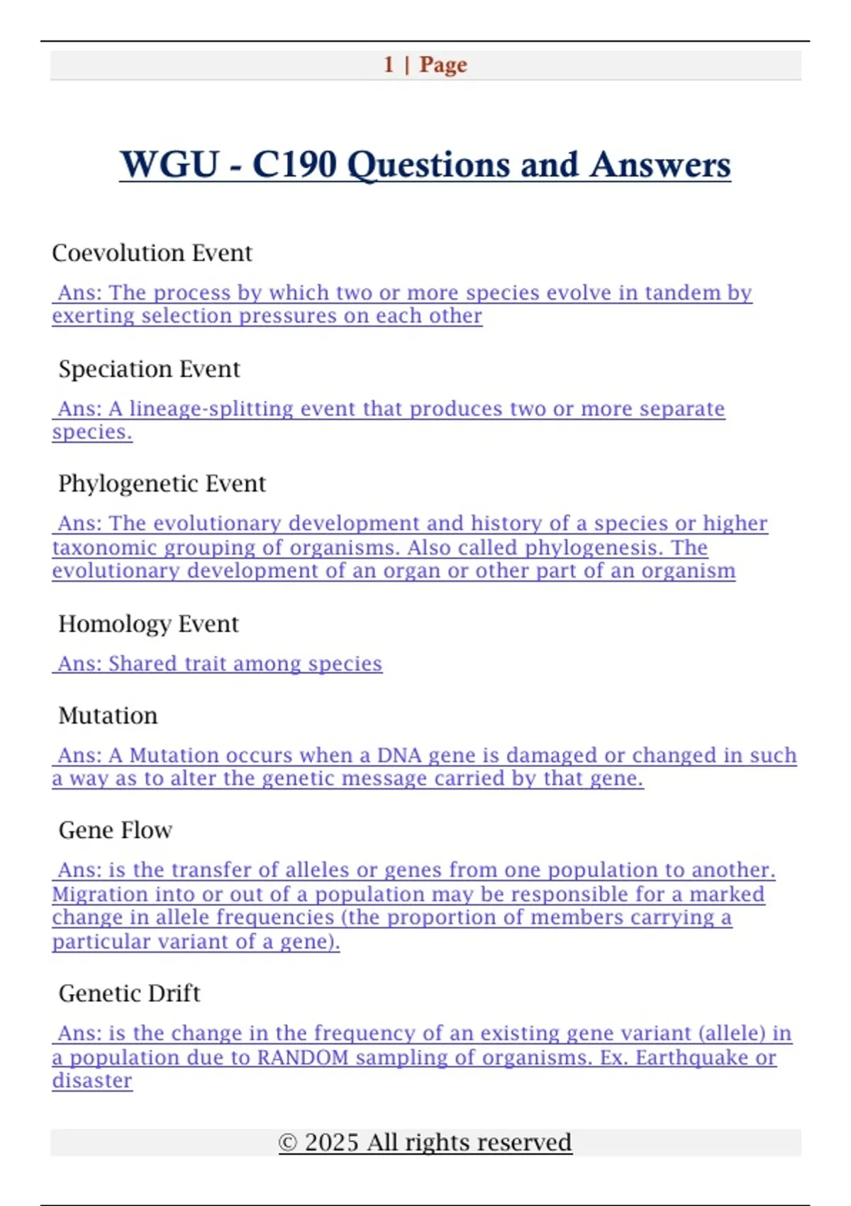 WGU - C190 Questions and Answers - WGU - Stuvia US