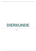 volledige samenvatting dierkunde &lpar;18&sol;20&rpar; 
