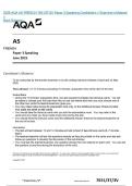 2025 AQA AS FRENCH 7651&sol;3T&sol;3V Paper 3 Speaking Candidate&rsquo;s &plus; Examiner&rsquo;s Material &plus; FRENCH Paper 3 Speaking June 2025 Candidate&rsquo;s Material To be conducted by the teacher-examiner or by the visiting examiner between 8 April and 24 May 2025&period; Time allowed&colon; 12
