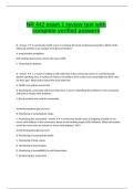 NR 442 - EXAM 1 REVIEW QUESTIONS WITH COMPLETE VERIFIED ANSWERS&period;100&percnt; correct