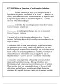 PSY 290 Midterm Questions With Complete Solutions