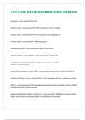 EPD Exam with precise detailed solutions