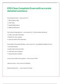 EPD Class Complete Exam with accurate detailed solutions