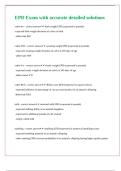 EPD Exam with accurate detailed solutions