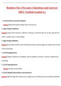 Hondros Nur 176 Exam 1 &lpar;Latest 2026&sol;2027 Update&rpar; Complete Questions and Guide Answers&comma; 100&percnt; Verified Graded A&plus;