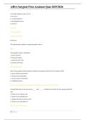 ABSA Surgical First Assistant Quiz &lpar;LATEST UPDATE 2025&rpar; &vert; QUESTIONS & 100&percnt; VERIFIED ANSWERS WITH FULL RATIONALES &vert; A&plus; GRADE GUARANTEED