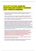 WGU D077 ACTUAL EXAM 300 QUESTIONS AND CORRECT ANSWERS &lpar;100- VERIFIED ANSWERS&rpar; 