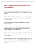 D077 Pre-assessment Exam Questions With Correct Answers&period;