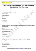bch 3025 exam 1 modules 1-5 Questions with  Detailed Verified Answers 